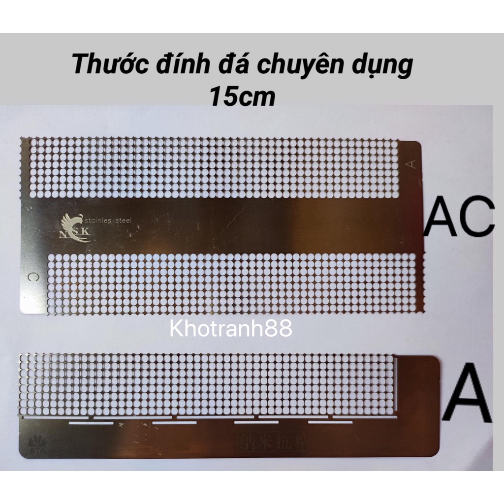 Thước đính đá chuyên dụng thẳng hàng cho tranh đá