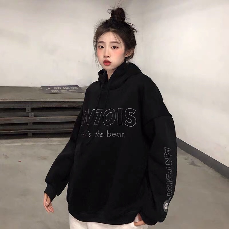 Áo Nỉ Hoodie Nam Nữ ANTOIS form rộng, chất Nỉ Bông dày dặn - Hàng QC | BigBuy360 - bigbuy360.vn