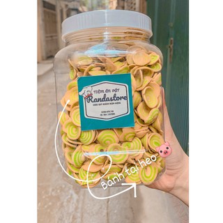 Lọ bánh tai heo nhí xanh 500 gr thơm ngon