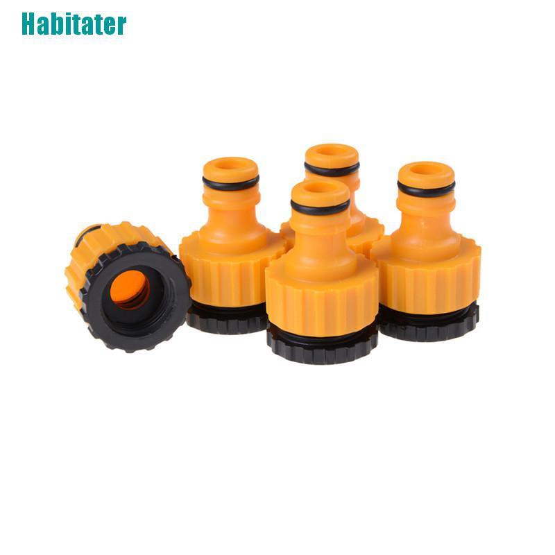 Set 5 Đầu Nối Ống Nước Tưới Vườn Chất Liệu ABS Kích Thước 1 / 2 &quot;