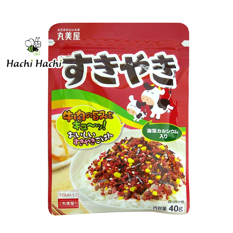 Gia vị rắc cơm thịt bò Sukiyaki Marumiya 40g - Hachi Hachi Japan Shop