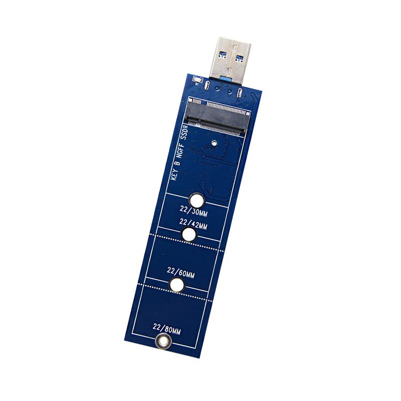 Bộ chuyển đổi M.2 SSD NGFF sang USB B USB 3.0 khóa M.2 chuẩn kết nối SATA cho 2230 2242 2260 2280