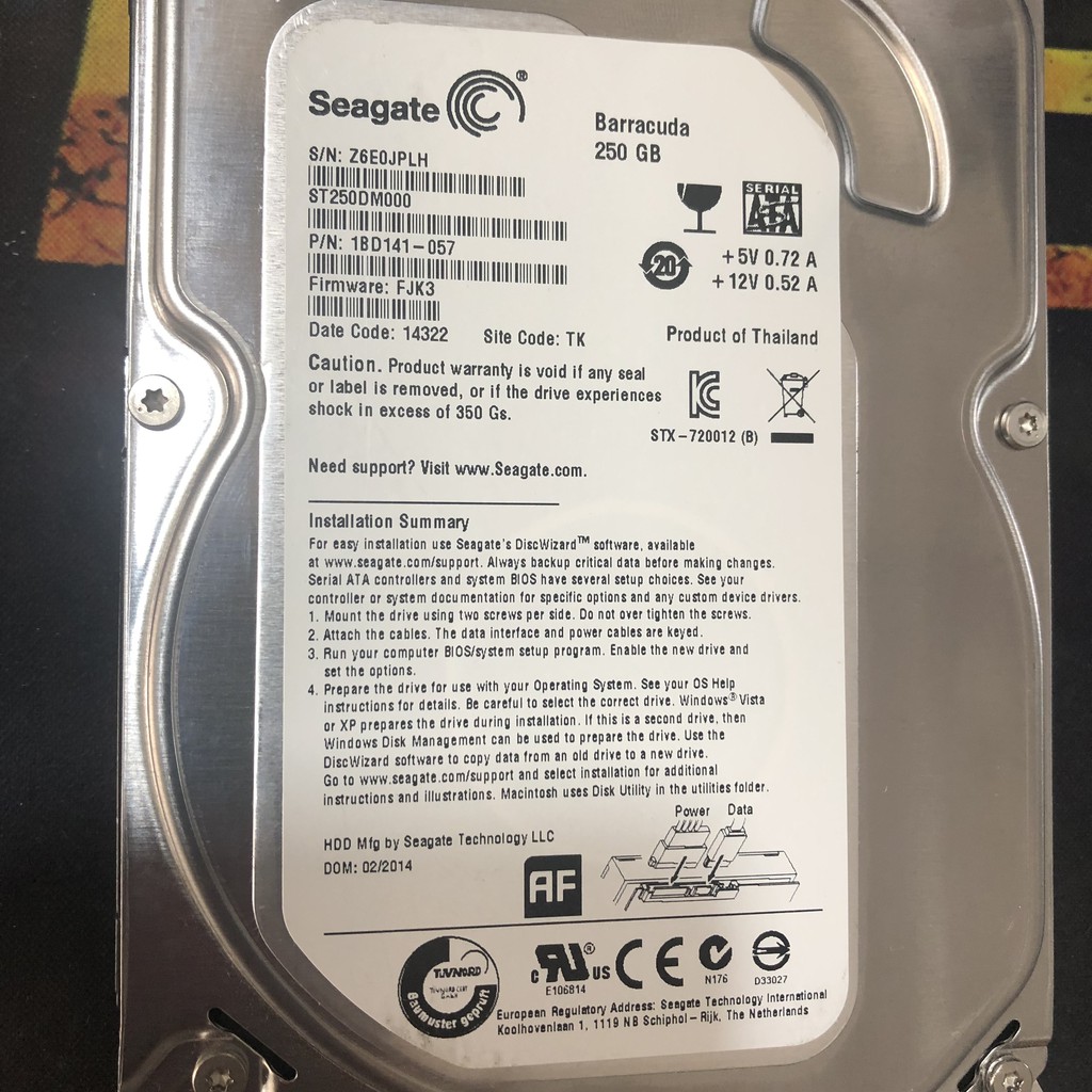 Ổ cứng HHD Seagate 250G, ổ cứng hdd 1tb, 2tb đã qua sử dụng, ổ cứng máy tính, ổ cứng pc | WebRaoVat - webraovat.net.vn