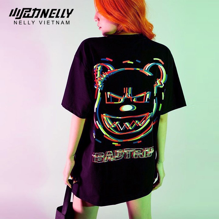 Áo thun tay lỡ NELLY 100% cotton 4 chiều dáng unisex in hình badtrip mã N0016 | BigBuy360 - bigbuy360.vn