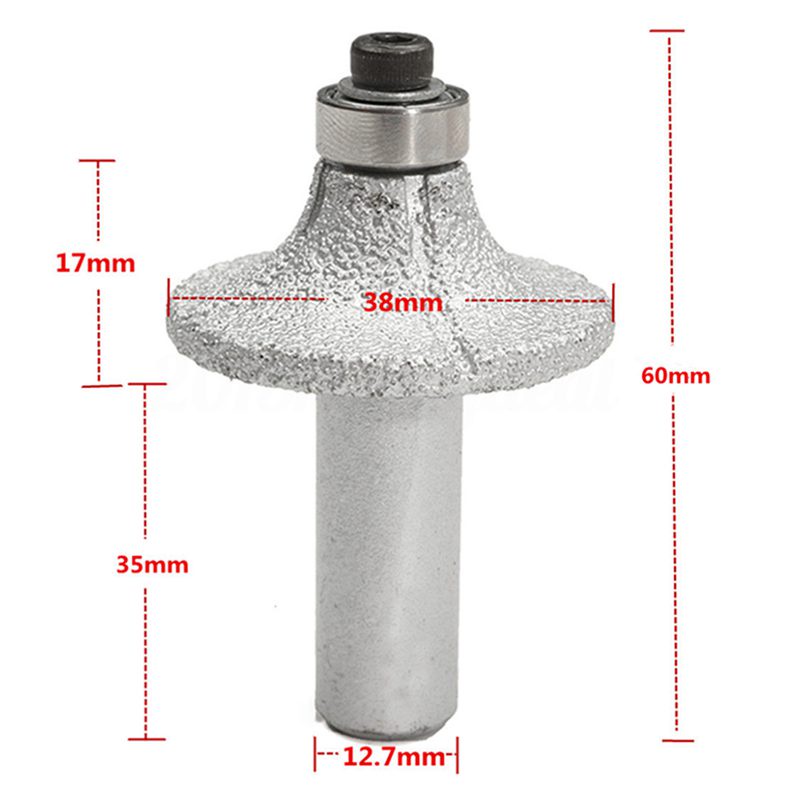 Đầu Định Tuyến 1 / 2 Inch Cho Máy Khoan Đá Cẩm Thạch / Đá Granite