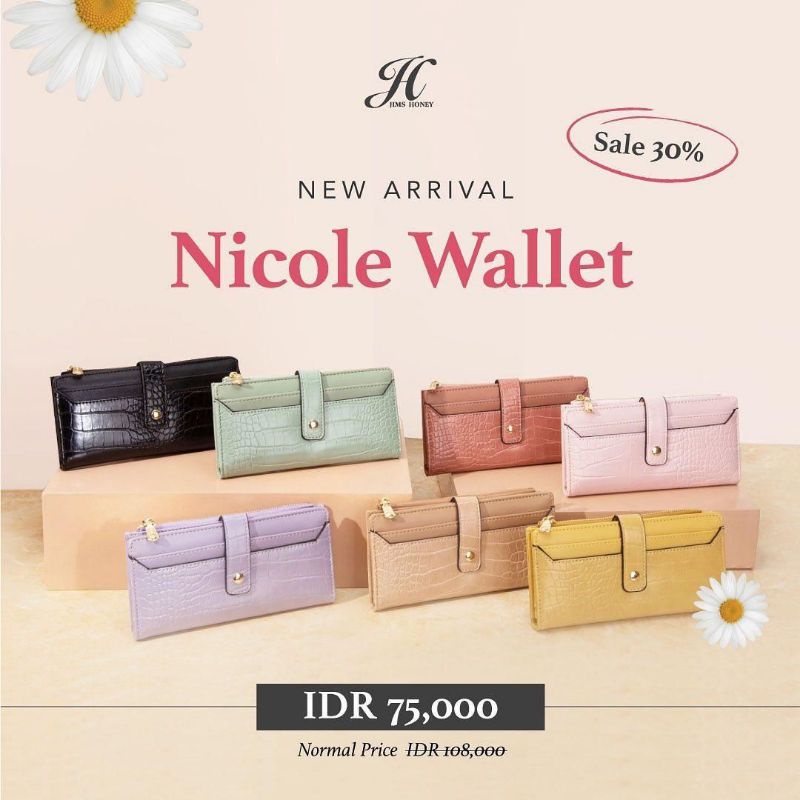 Ví Nicole Jims Mật Ong