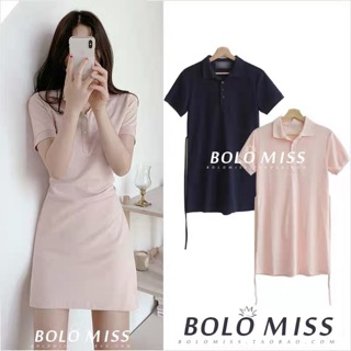 Váy Polo có dây buộc eo ulzzang