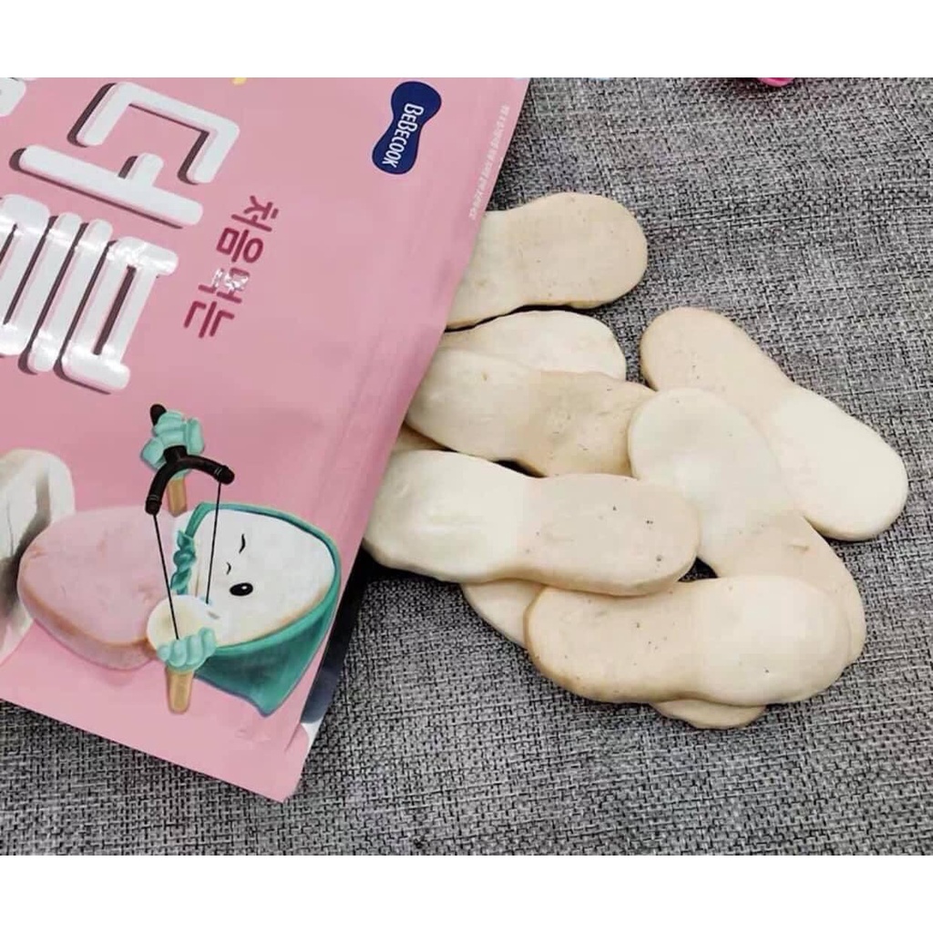 Bánh Gạo Ăn Dặm Cho Bé Bebecook Hàn Quốc Dễ Tan Dễ Cầm Nắm Không Sợ Hóc