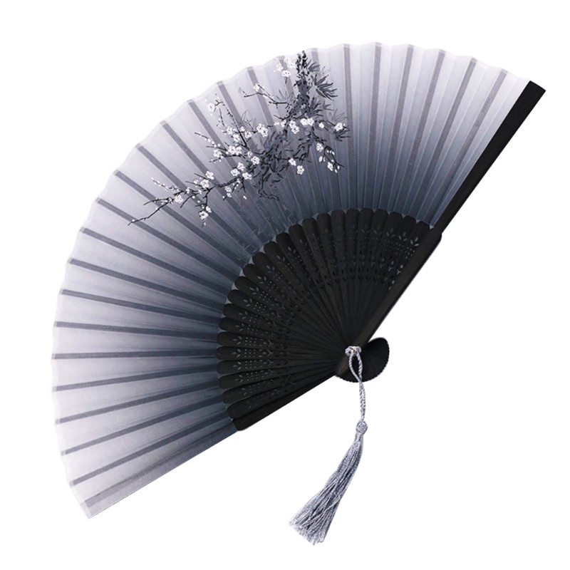 Quạt Xếp Phối Tua Rua Phong Cách Trung Hoa Cổ Điển