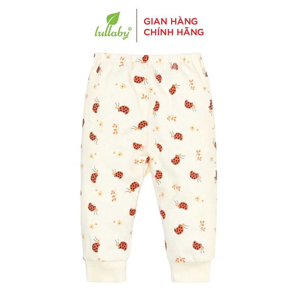 LULLABY Quần dài đáp đũng bo gấu bé gái NH674P