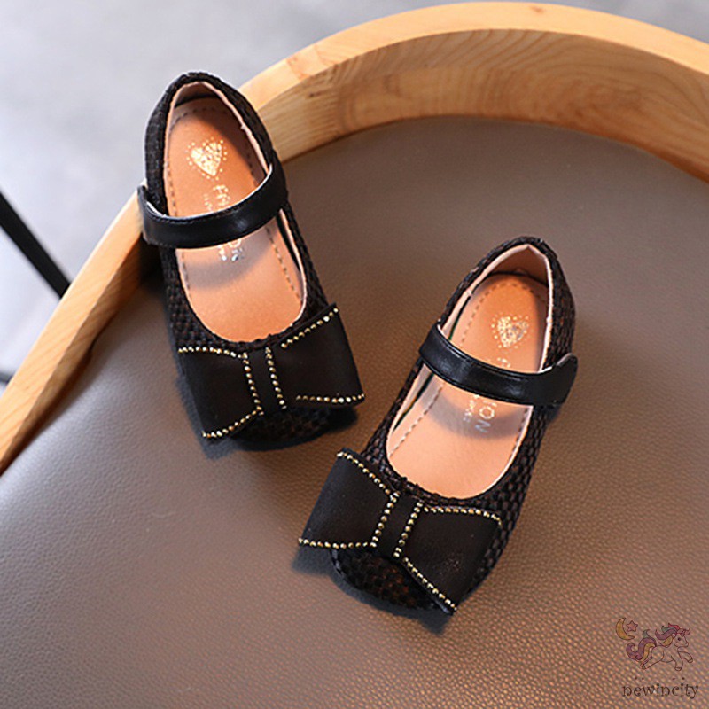 Giày Búp Bê Đế Mềm Đính Nơ Phong Cách Hàn Quốc Độc Đáo Cho Bé Gái