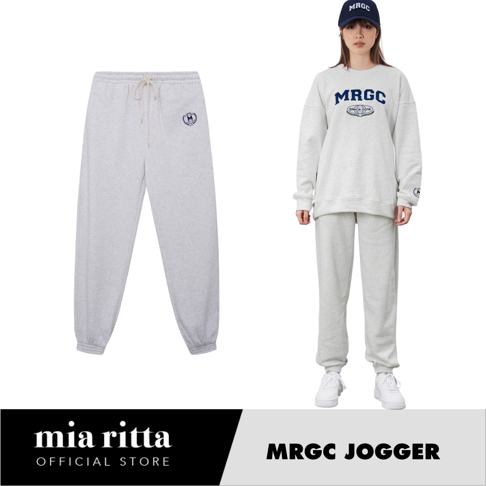 Quần jogger nỉ thêu MRGC quần nỉ bông chun bo gấu - Mia Ritta Q386