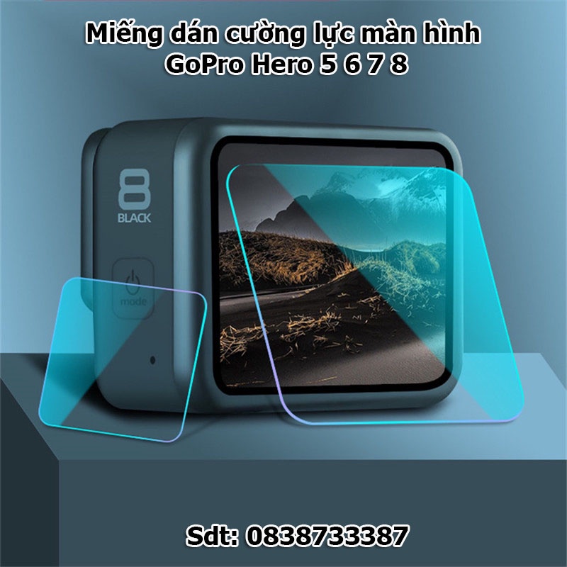 Miếng dán cường lực màn hình GoPro Hero 5 6 7 8 - Loại tốt