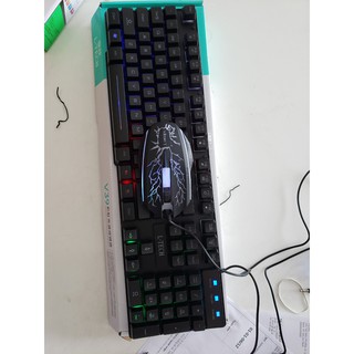 Combo bàn phím giả cơ led + chuột led