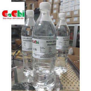 Nước cất 1 lần - chai 1 lít