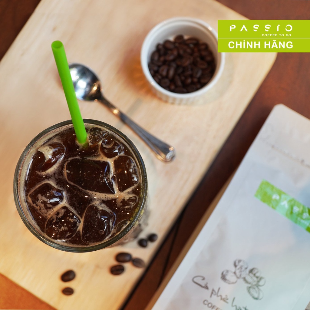 Cà phê Arabica dạng Hạt nguyên chất 100% rang mộc - Passio Coffee (250g)
