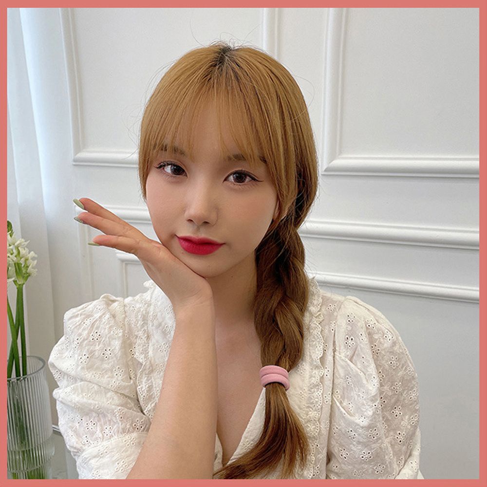 Set 7 dây buộc tóc co giãn màu sắc ngọt ngào phong cách Hàn Quốc thanh lịch nhẹ nhàng cho nữ