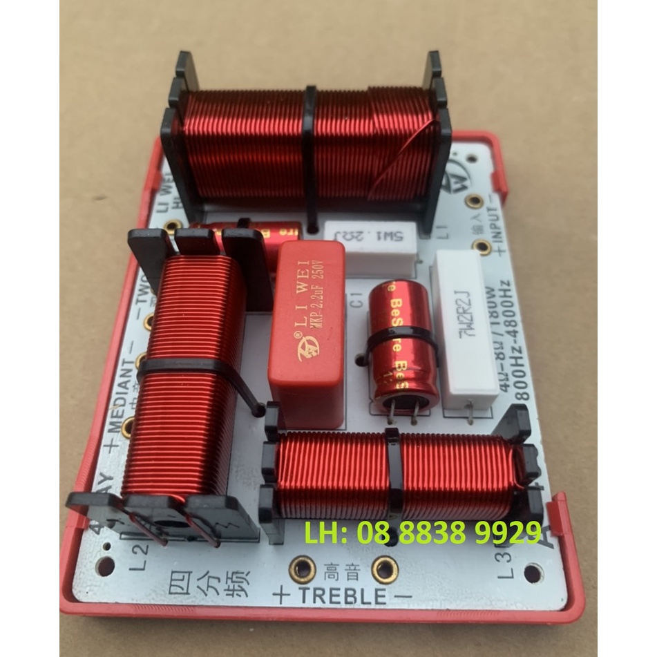 CẶP MẠCH PHÂN TẦN 3 ĐƯỜNG TIẾNG LWA400 - 1 BASS 1 TRUNG 1 TREBLE - GIÁ 2 CÁI