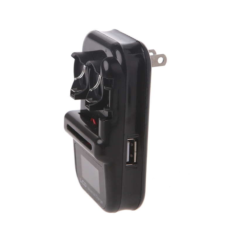Bộ sạc pin nút LIR2032 2 ngăn cấp nguồn màn hình hiển thị LCD kỹ thuật số cổng USB giắc cắm US