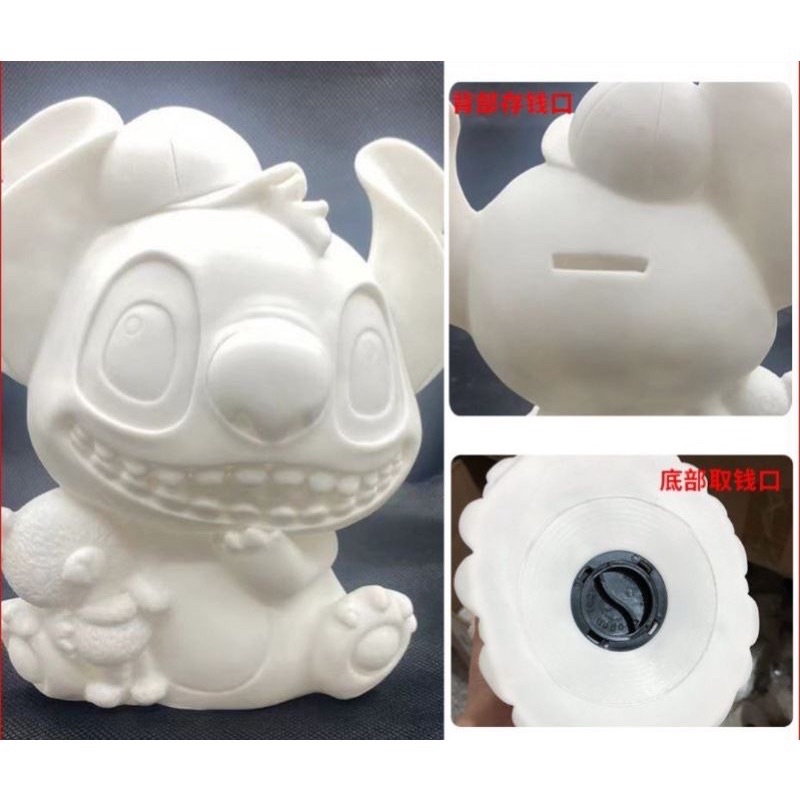 Bộ tượng nhựa 18cm có núm vặn ống heo tặng kèm màu nước