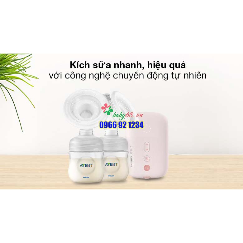 Máy hút sữa điện đôi Philips Avent Eureka SCF393/11