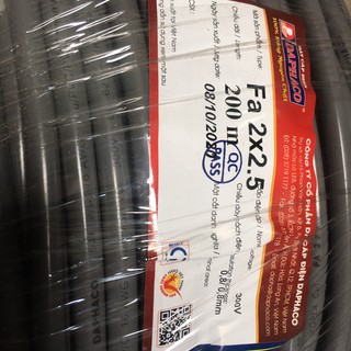 Dây cáp điện đôi Dafaco (2x1.5)(2x2.5) có vỏ bọc