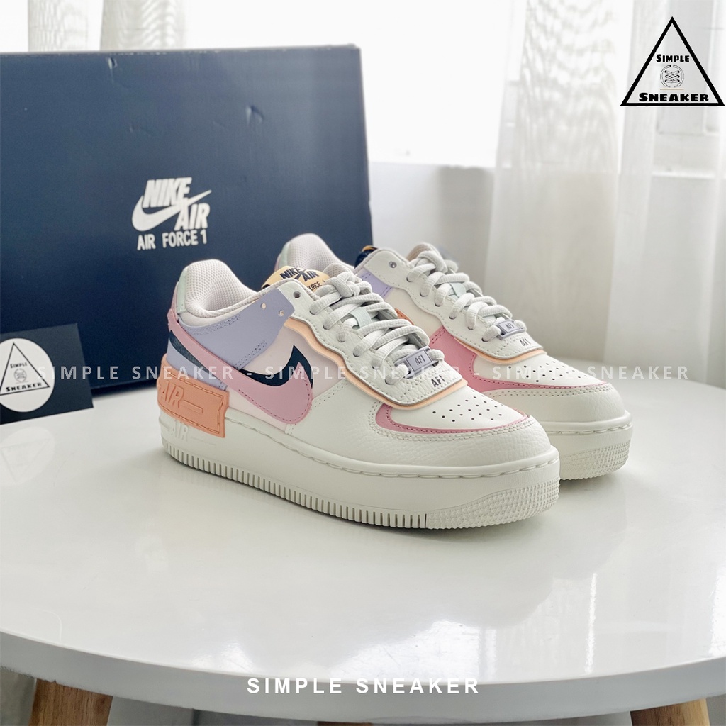 Giày Nike Air Force 1 Shadow Pink Glaze 🔴HÀNG CHÍNH HÃNG🔴 Giày Thể Thao Nike Nữ AF1 Shadow  - Simple Sneaker