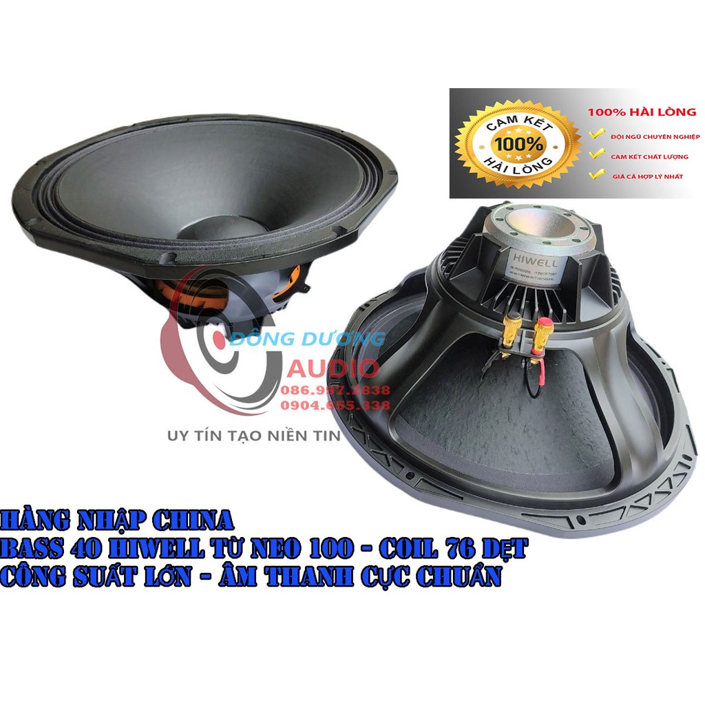 HÀNG CHÍNH HÃNG HIWELL - CỦ LOA 4 TẤC COIL 76 DẸT - TỪ NEO 100 - GIÁ 1 ĐÔI - BASS CĂNG SÁNG - UY LỰC