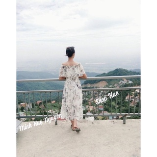 Đầm maxi vải voan