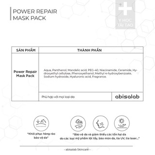 Mặt Nạ Phục Hồi ABISALAB