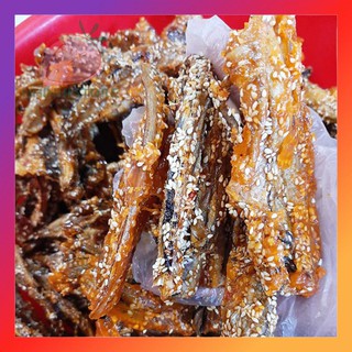 Lon 250Gr Khô Cá Khoai Rim Mè - Thơm Ngon Đặc Biệt - Trái Cây Sấy Nhi Nhi Store