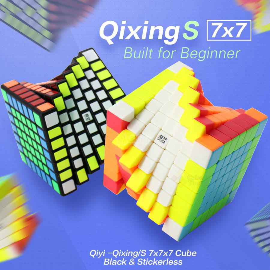 Rubik 7x7 Qiyi QiXing Stickerless (Tặng Dầu Bôi Trơn Và Chân Đế) - Rubik 7x7x7 Rubik Cao Cấp Thách Thức Trí Tuệ