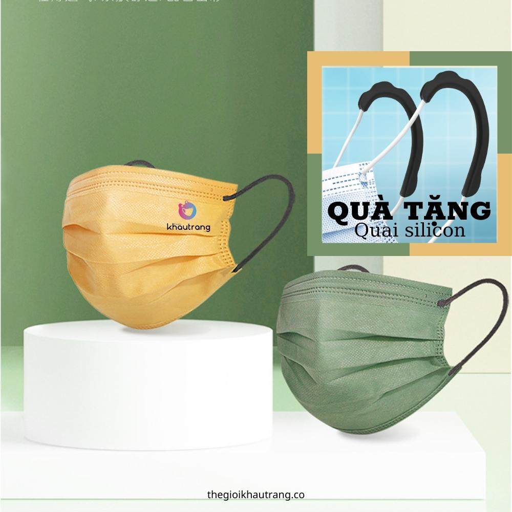 Khẩu trang kháng khuẩn Thái Lan 5 màu Morandi, phụ kiện thời trang phong cách Nhật Bản , thegioikhautrang.co