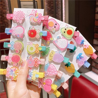Kẹp tóc cho bé gái set 10 chiếc dễ thương cho bé
