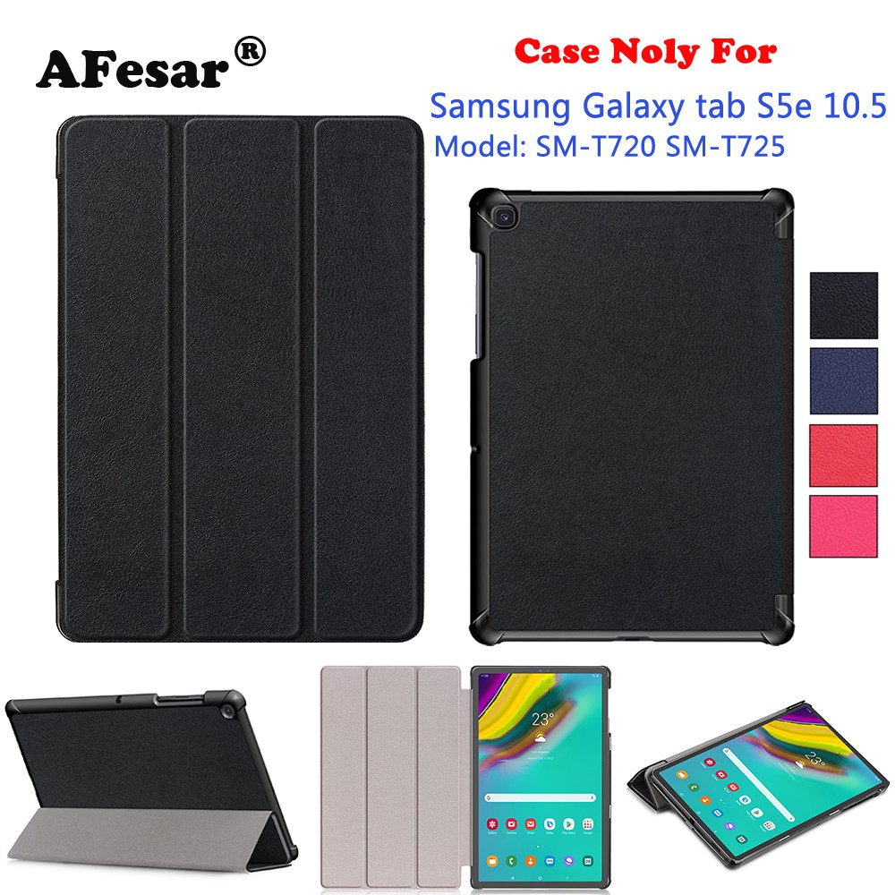 Bao da nắp gập màu trơn cho Samsung Galaxy Tab S5E 10.5" 2019 SM-T720 T725 | WebRaoVat - webraovat.net.vn