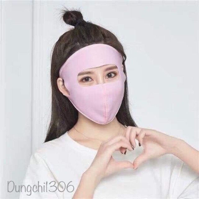 Khẩu trang ninja vải cotton thông hơi che kín mặt chống nắng, bụi cho nam và nữ tiện lợi, an toàn