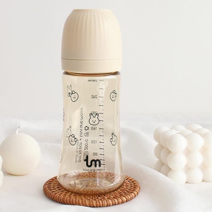 Bình sữa, bình hút PPSU Dottodot x Tovi and Molly Hàn Quốc cho bé 180ml/ 280ml