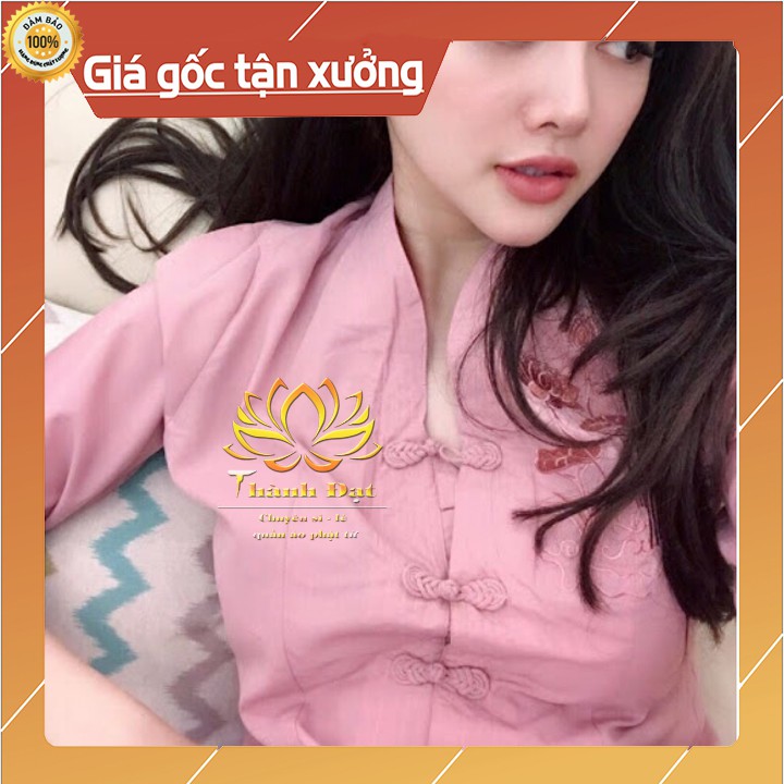 Bộ Đồ Lam Đi Chùa, Quần Áo Đi Chùa Bài Lai Tim Thêu Chất Vải Loại 1, Mịn Đẹp Thoáng Mát Mặc Cực Thoải Mái, Duyên Dáng | BigBuy360 - bigbuy360.vn