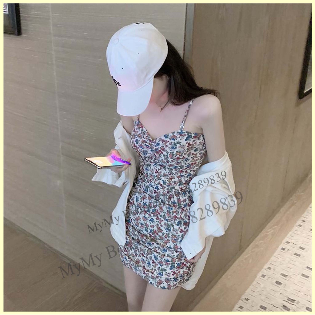Váy Body 2 Dây Hoa Nhí, Đầm Body Hở Lưng, Váy Ôm Body 2 Dây | BigBuy360 - bigbuy360.vn