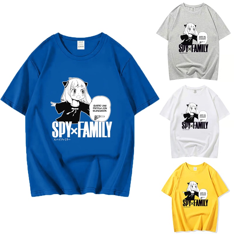 Spy x Family  Short Sleeve T-shirt Print Anime 3D Summer Fashion For Men And Women