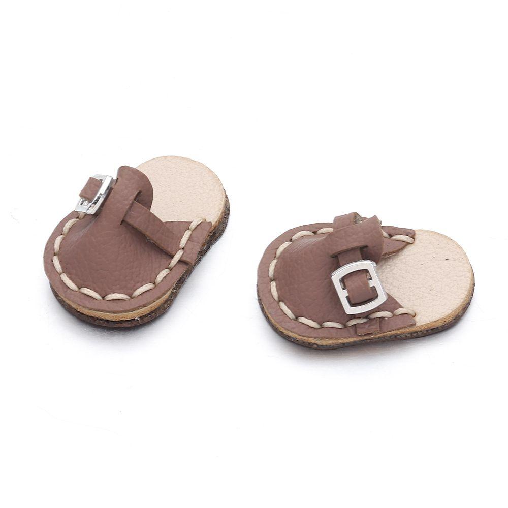 Giày Búp Bê Da Bò 4 Màu Tự Chọn Cho Búp Bê 1 / 11 OB11