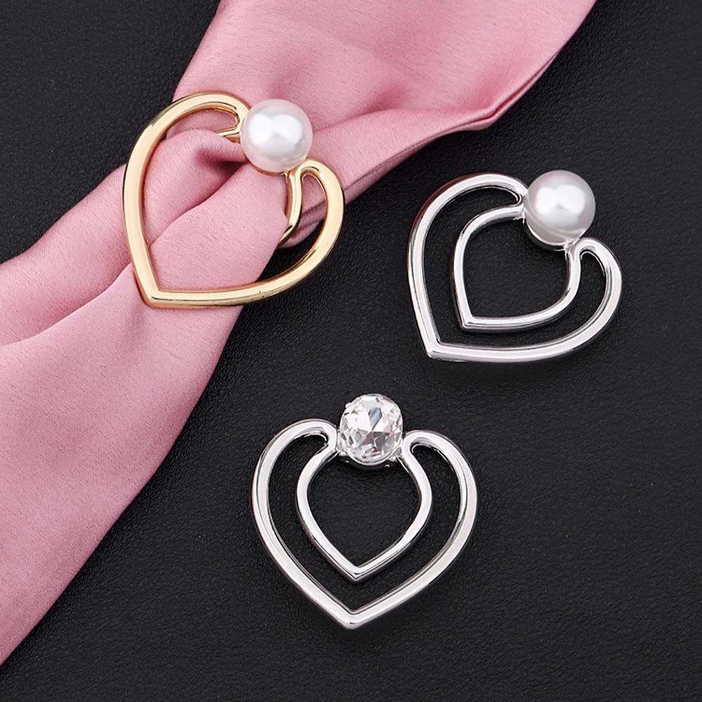 Khóa Cài Khăn Quàng Cổ Hình Trái Tim Phong Cách Vintage Dành Cho Nữ|Ghim Cài Khăn Choàng Cổ Hình Nhẫn