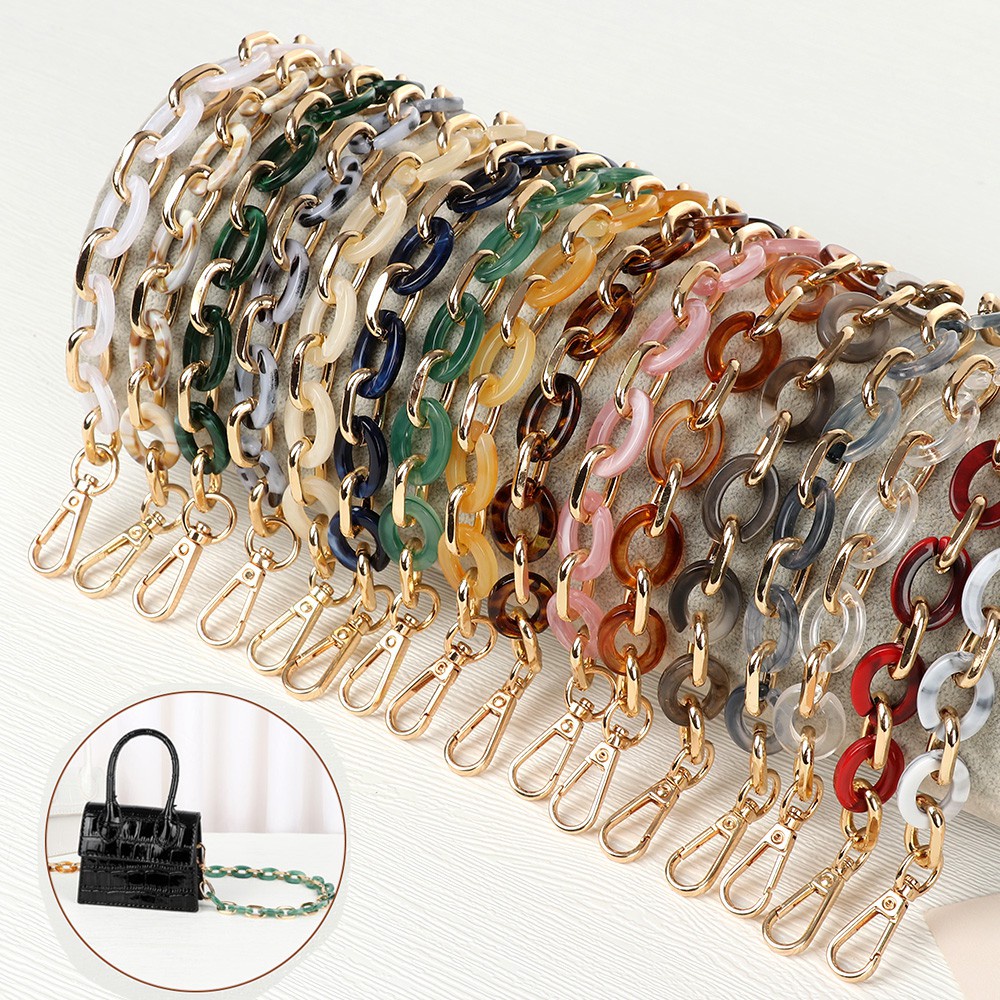 Dây Xích Bằng Nhựa Acrylic Đeo Túi Xách/ Đeo Vai Có Thể Tháo Rời Tiện Dụng Cho Nữ