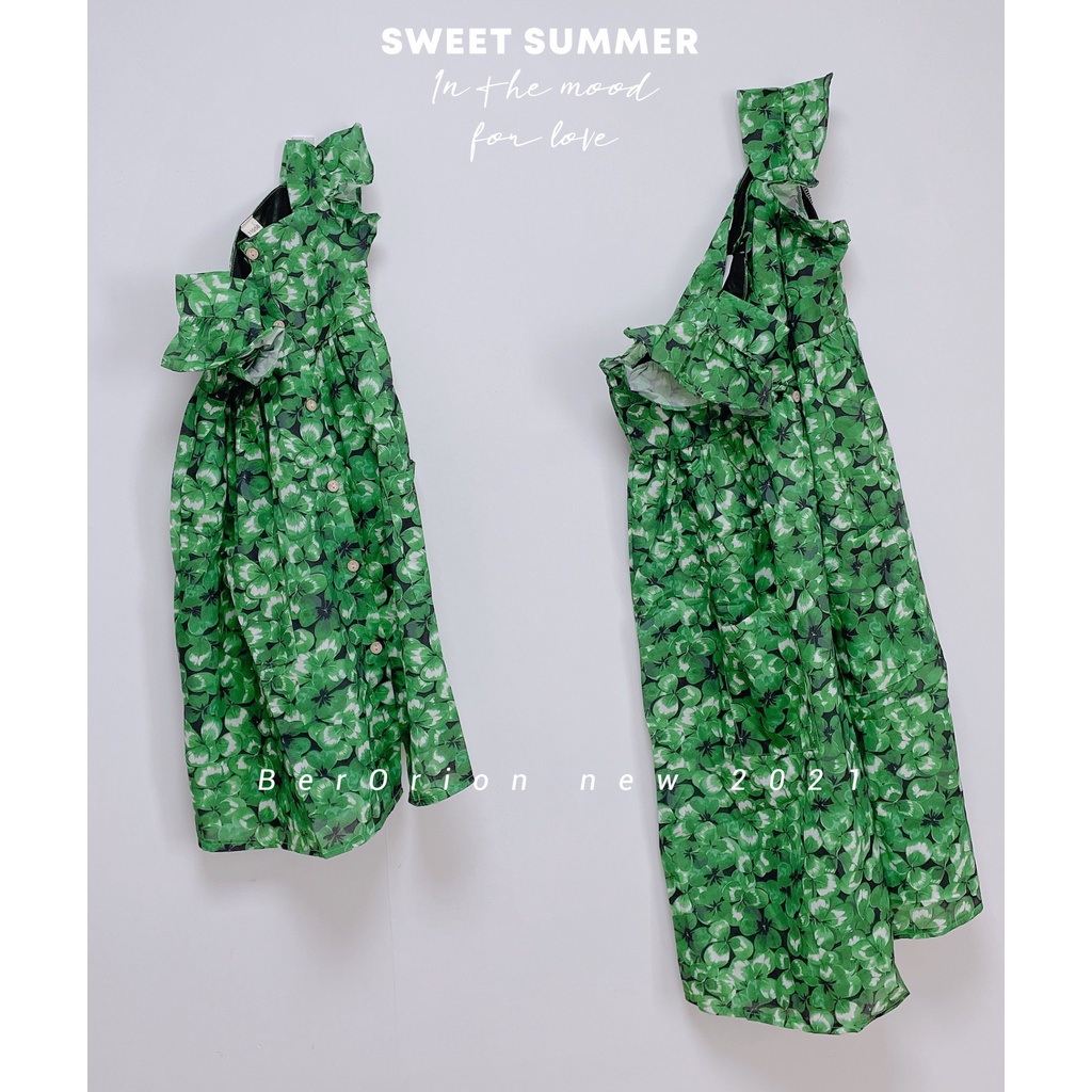 Váy xanh cỏ 3 lá