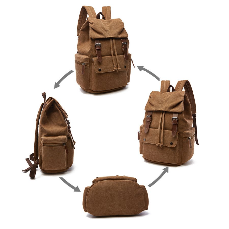 Balo Nam vải Canvas phong cách Vintage