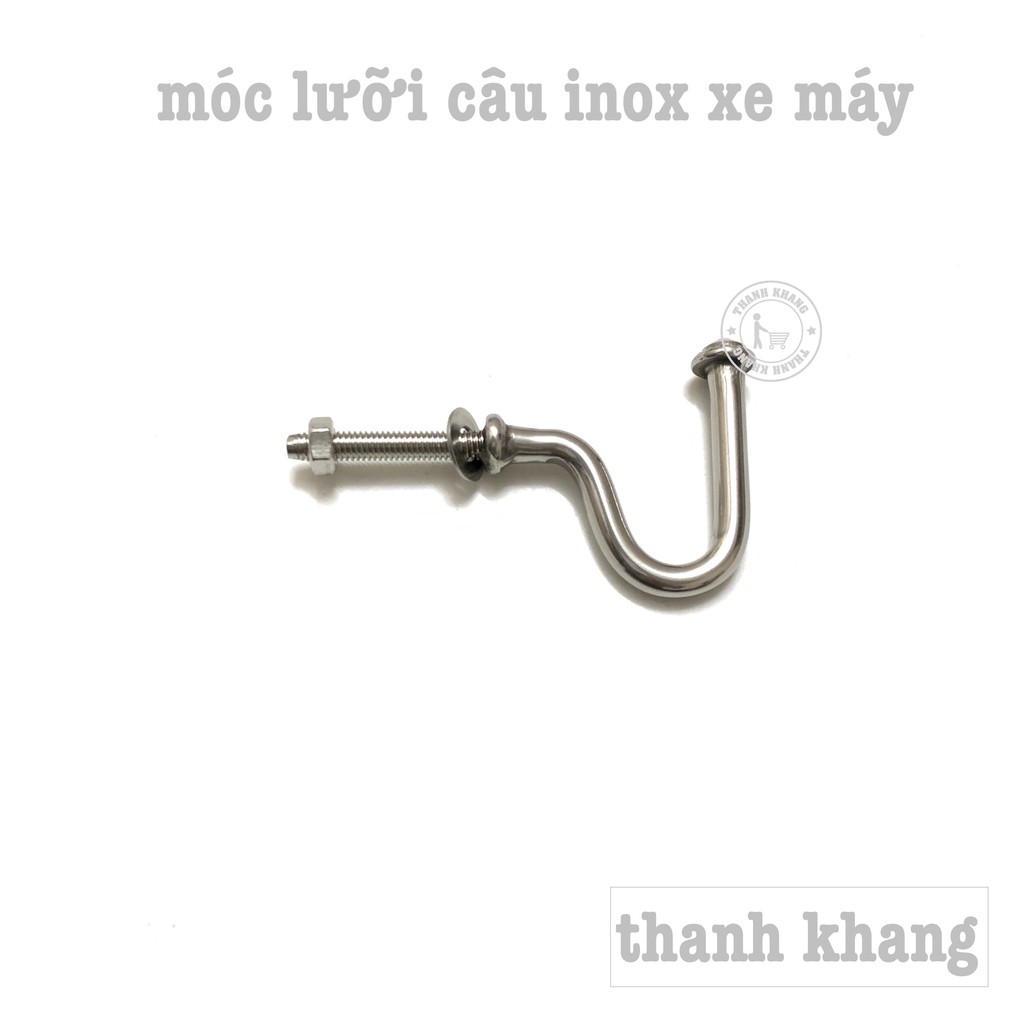 Móc treo đồ lưỡi câu inox xe máy thanh khang CGV350-CAUINOX