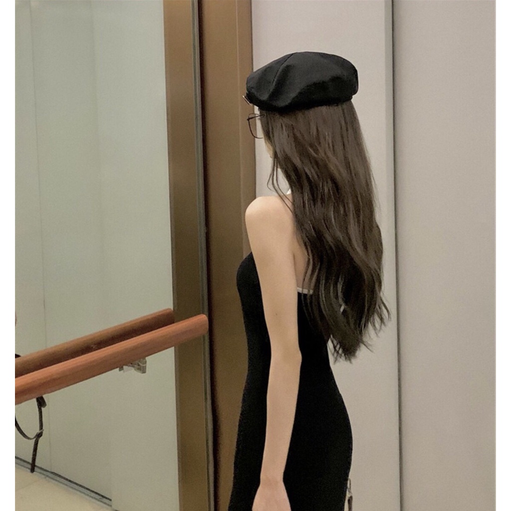 Đầm Body Hở Lưng Khóa Cổ Yếm Viền Trắng Sexy HÀNG LOẠI 1 Chất Thun Siêu Đẹp Mát Váy Đi Tiệc Đi Biển RANSHI | BigBuy360 - bigbuy360.vn