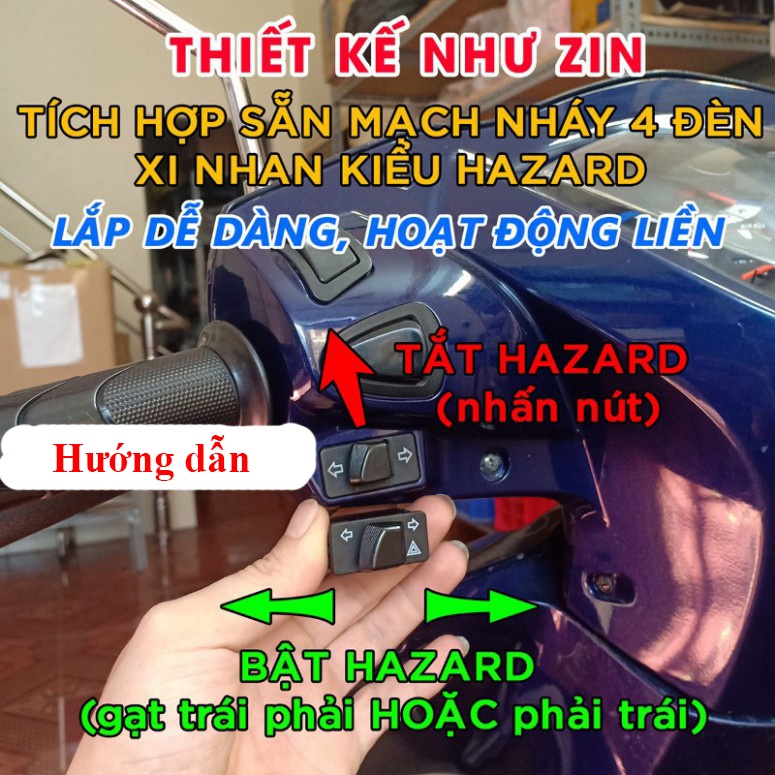 Công Tắc Xi Nhan Kết Hợp Hazard Đỏ Thái Lan Cho Honda