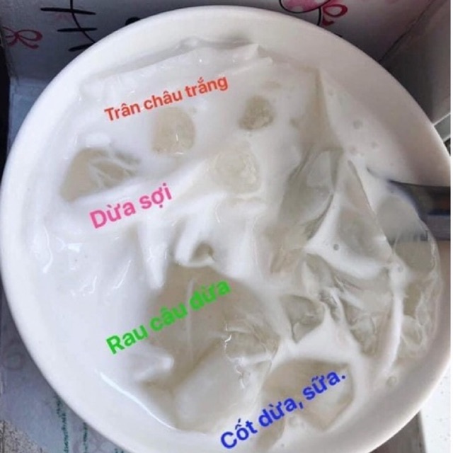 CHÈ DỪA DẦM HẢI PHÒNG(set 4 gói)-Béo thơm ko quá ngọt| Hàng sẵn -giao nhanh