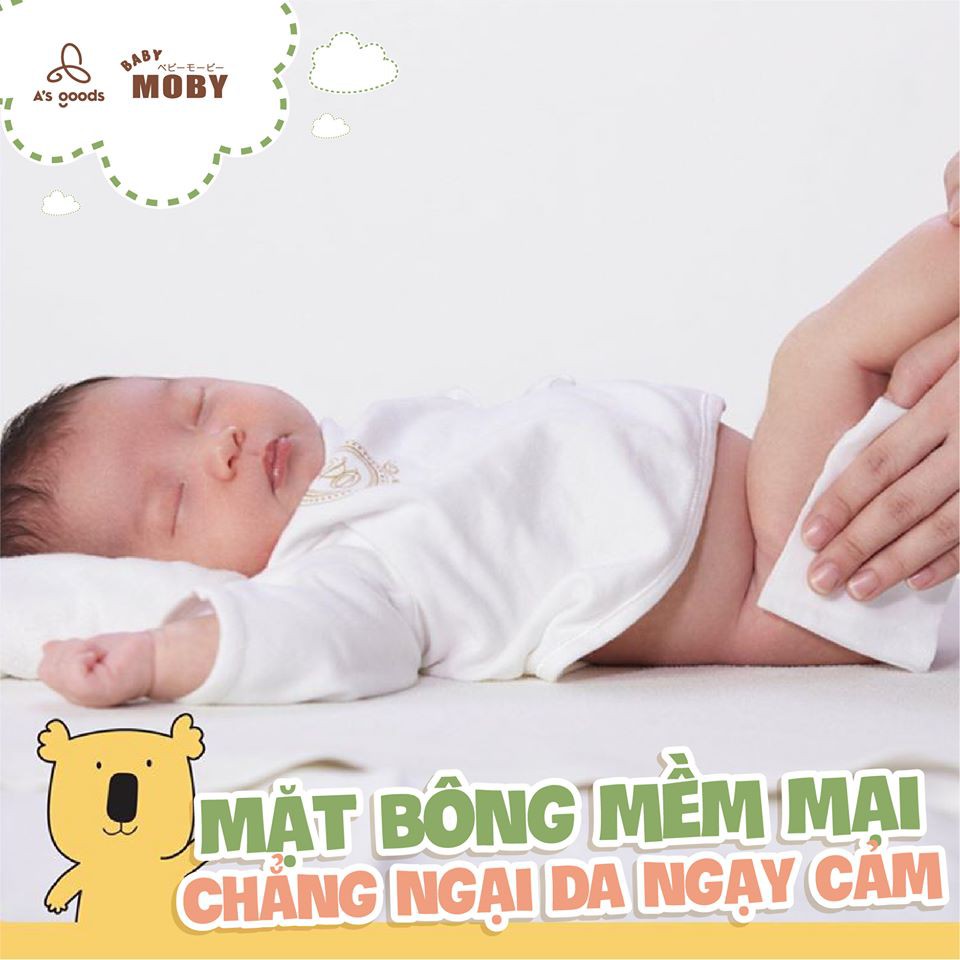 Bông Miếng Moby Vệ Sinh Cho Bé Cỡ Nhỏ